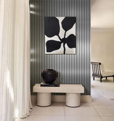 Slat Acoustic Wall Panels Aluminium Shiny 2400mm x 600mm - Metallic Silver